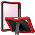 iPad 10th & 11th Gen Shockproof Case with Kickstand & Pencil Holder – Red