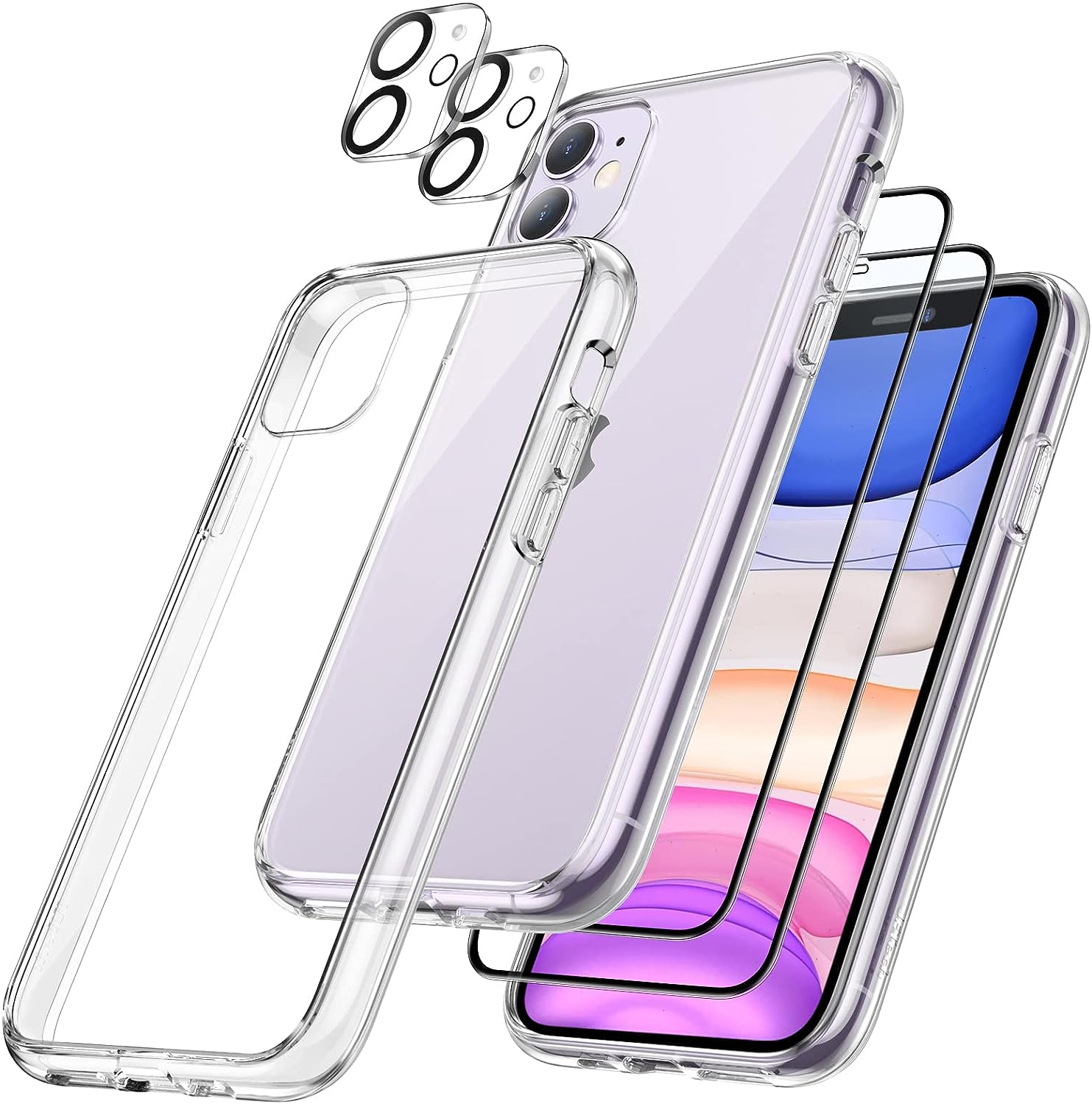 3 in 1 Combo - Case, Screen Protector & Camera Lens Protector for iPhone 11 *Free Shipping*