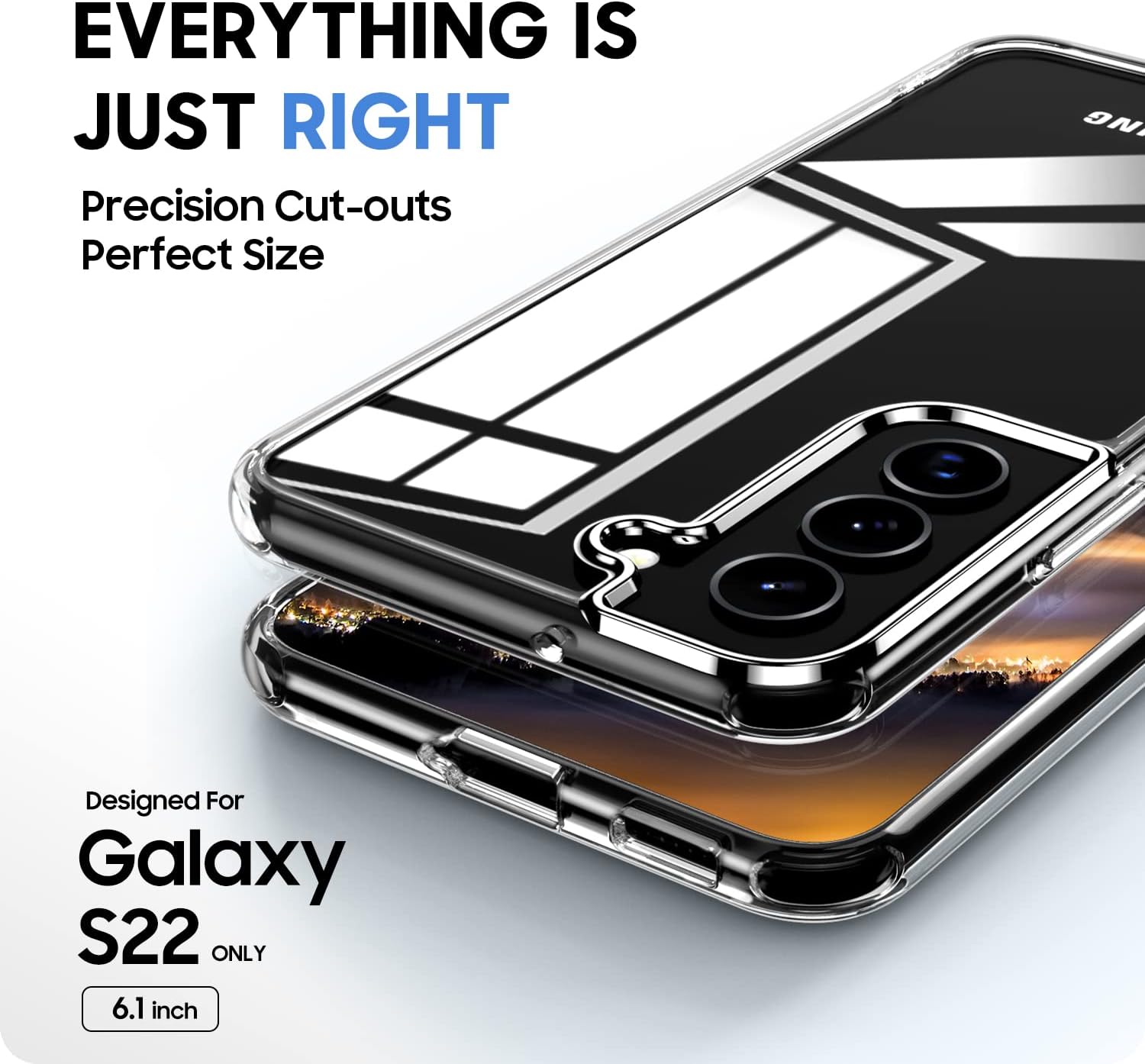 Samsung Galaxy S22 Tough Hybrid Clear Case *Free Shipping*