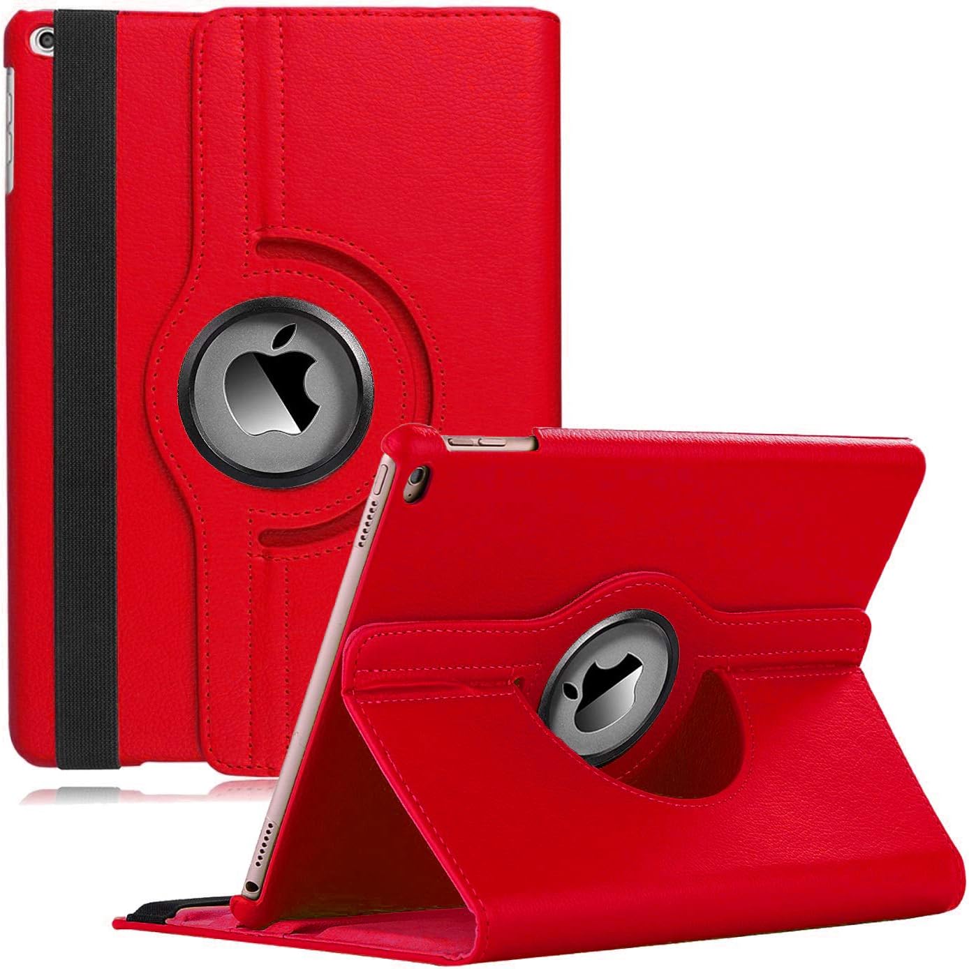 Kickstand Book Case for iPad 5, iPad 6, iPad Pro 9.7, iPad Air 1 & 2 (RED) *Free Shipping*