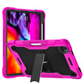 iPad Air 5th & 4th Gen / iPad Pro 11-inch (2020–2022) Heavy Duty Rugged Case with Kickstand & Pencil Holder – Pink