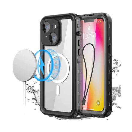 iPhone 14 Plus 6.7 Redpepper DOT+ Magsafe Series Waterproof Case - Black