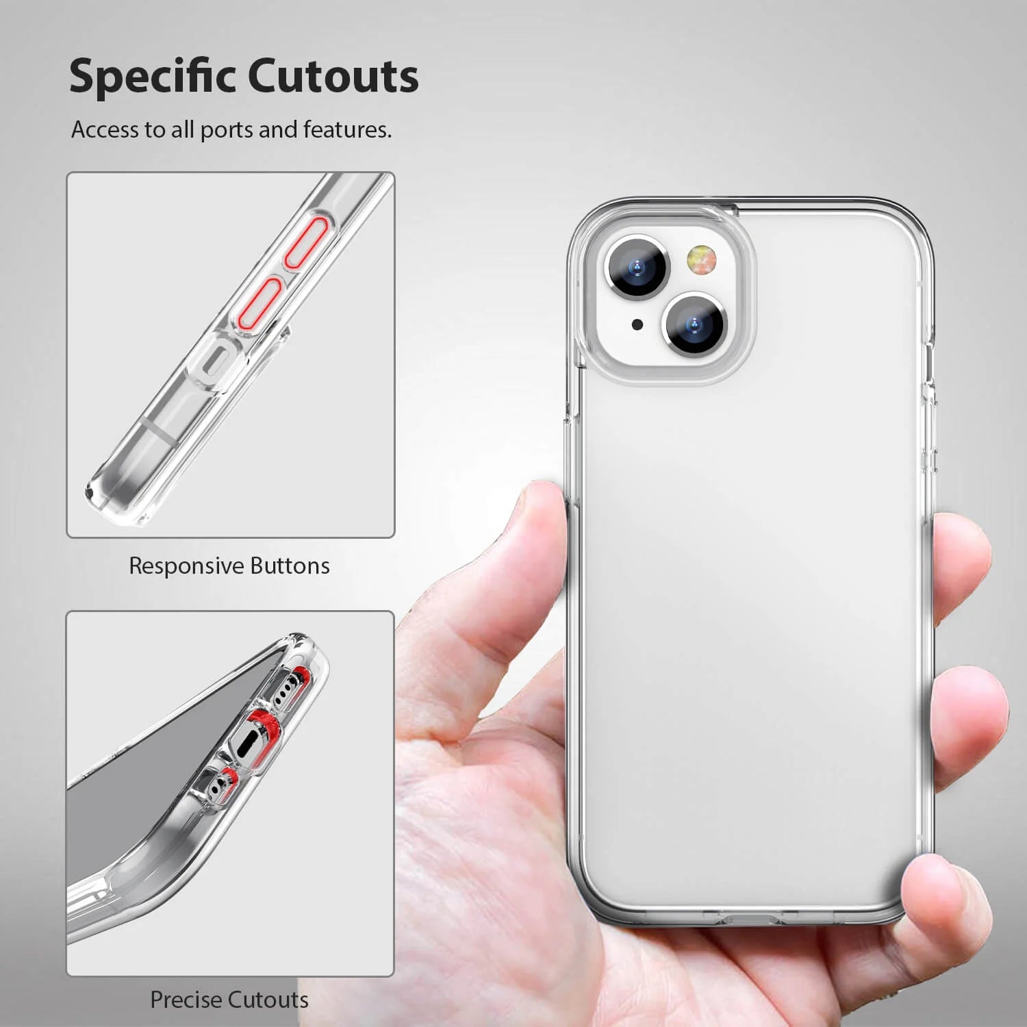 iPhone 13 Tough Hybrid Clear Case *Free Shipping*