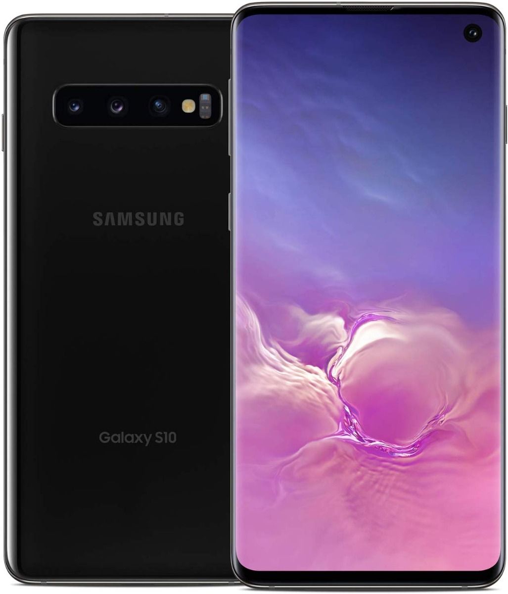 Samsung Galaxy S10 128GB 8GB Prism Black - New Case,Glass Screen Protector& Shipping (Like New)