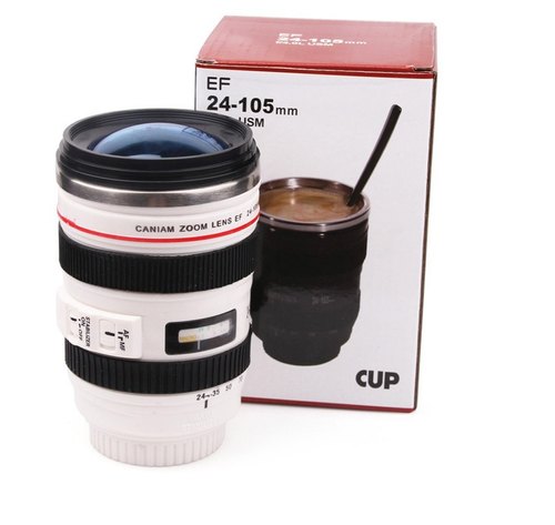 Camera Lens Mug *White* Free Shipping