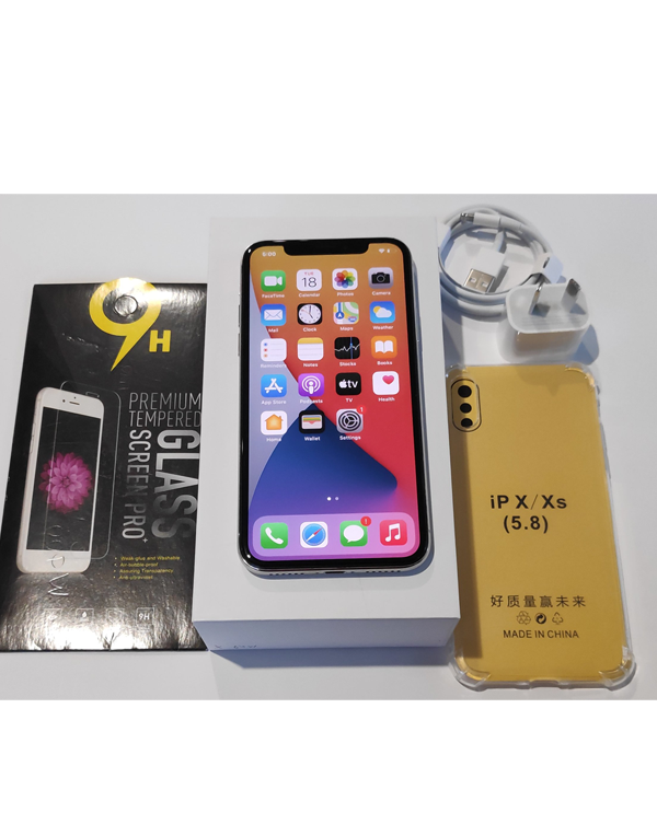 Apple iPhone X 64GB With New Case, Glass Screen Protector & Shipping (As New)