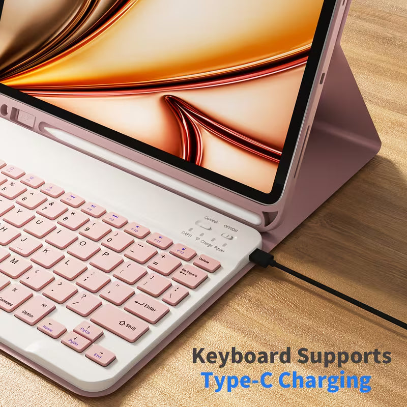 Smart Keyboard Case for iPad Pro 12.9 2018 Onwards - Pink