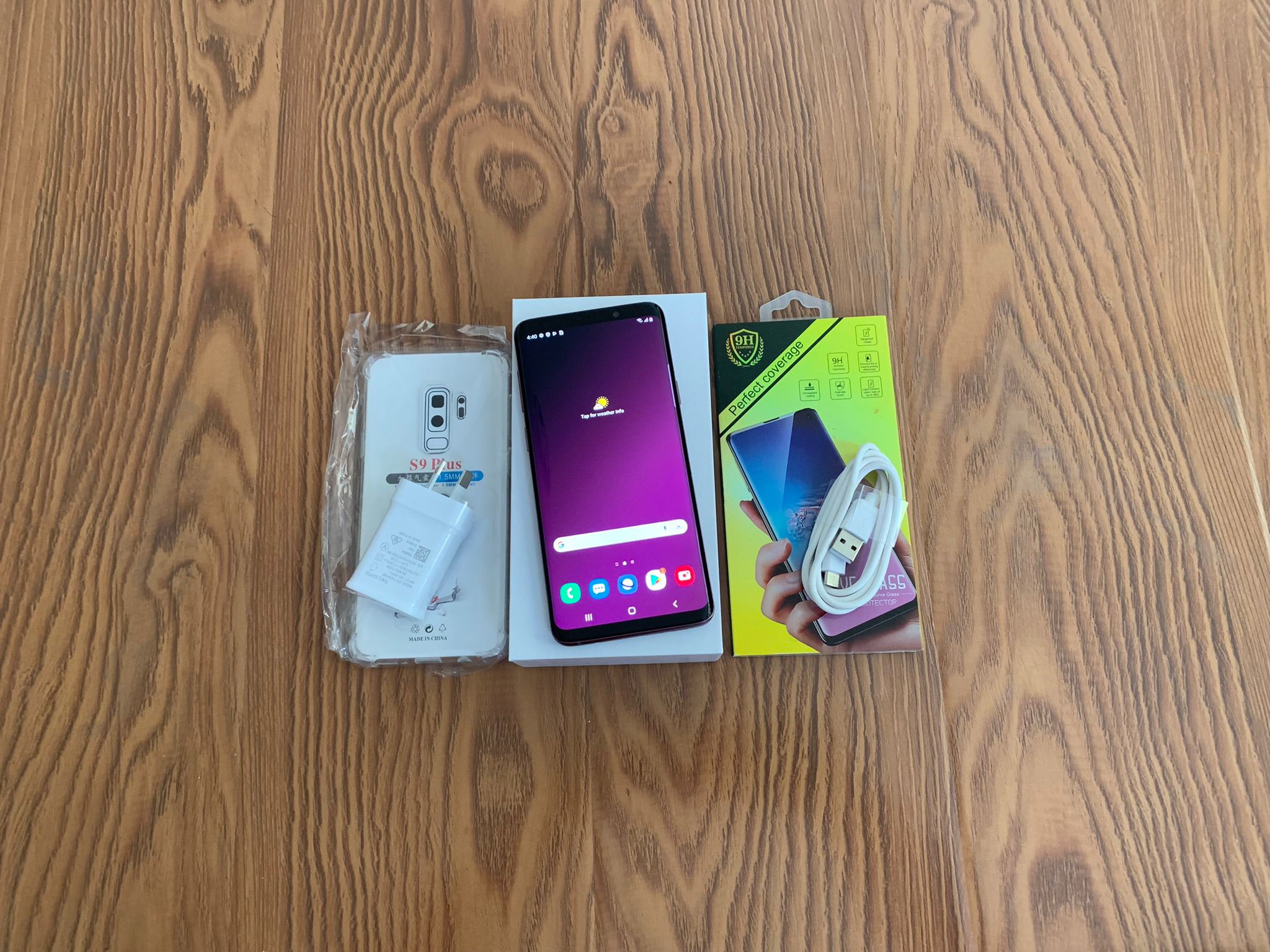 Samsung Galaxy S9 Plus 64GB Purple (Like New) Screen Burn *With Case, Screen Protector & Shipping*