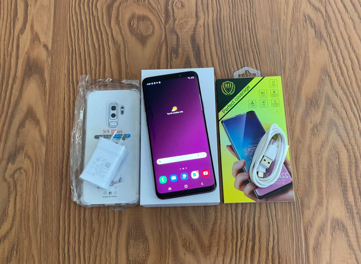 Samsung Galaxy S9 Plus 64GB Purple (Excellent) Case, Screen Protector & Shipping