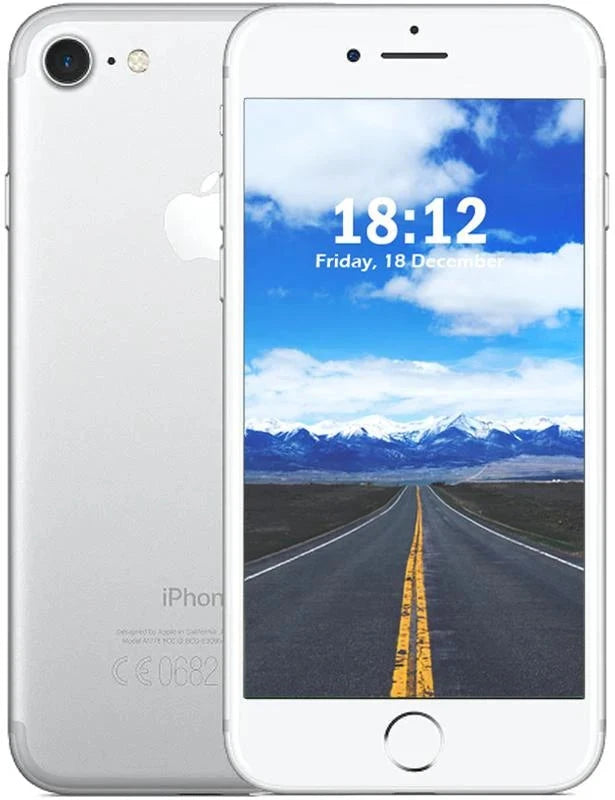 Apple iPhone 7 32GB White Silver - Case, Glass Screen Protector (As New)