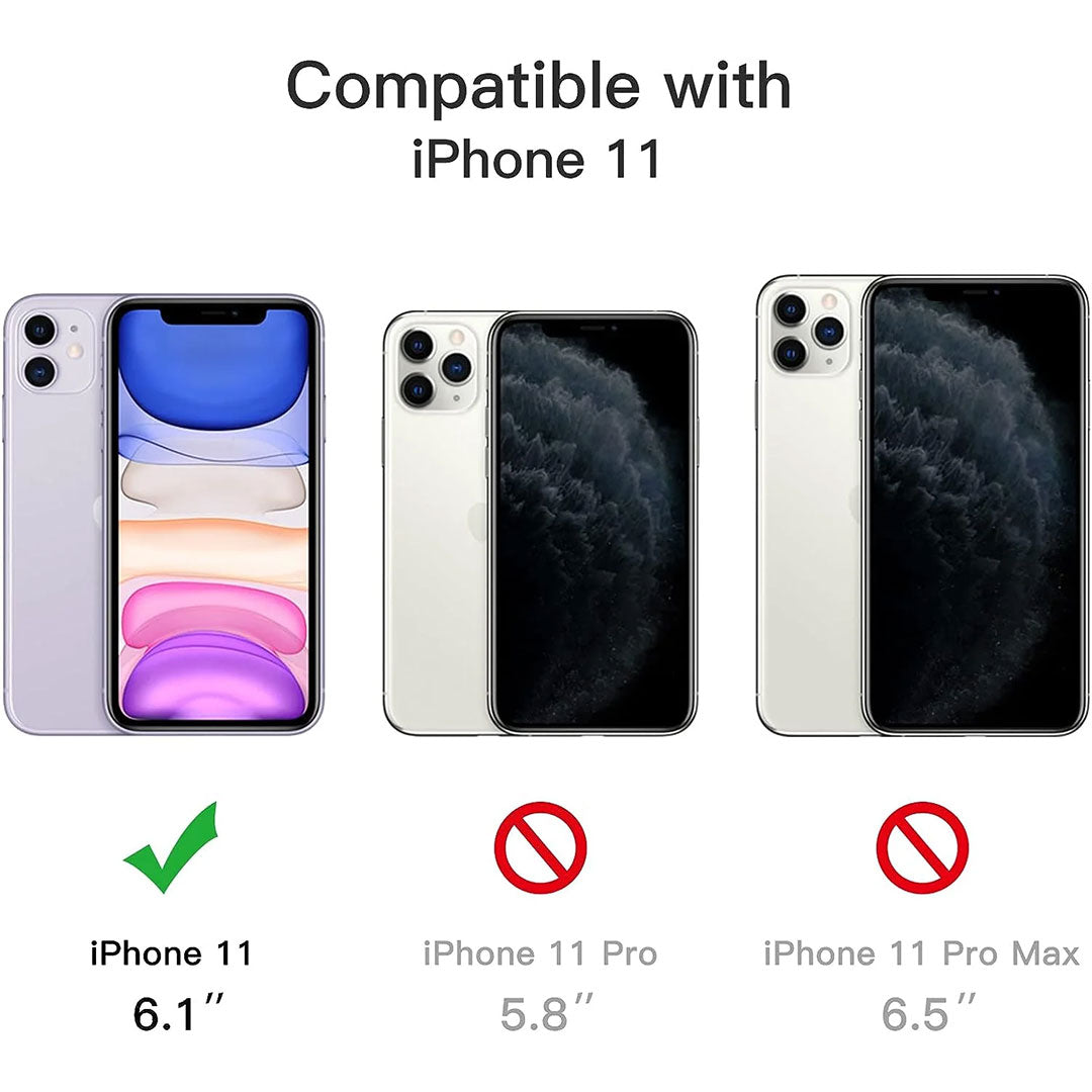 3 in 1 Combo - Case, Screen Protector & Camera Lens Protector for iPhone 11