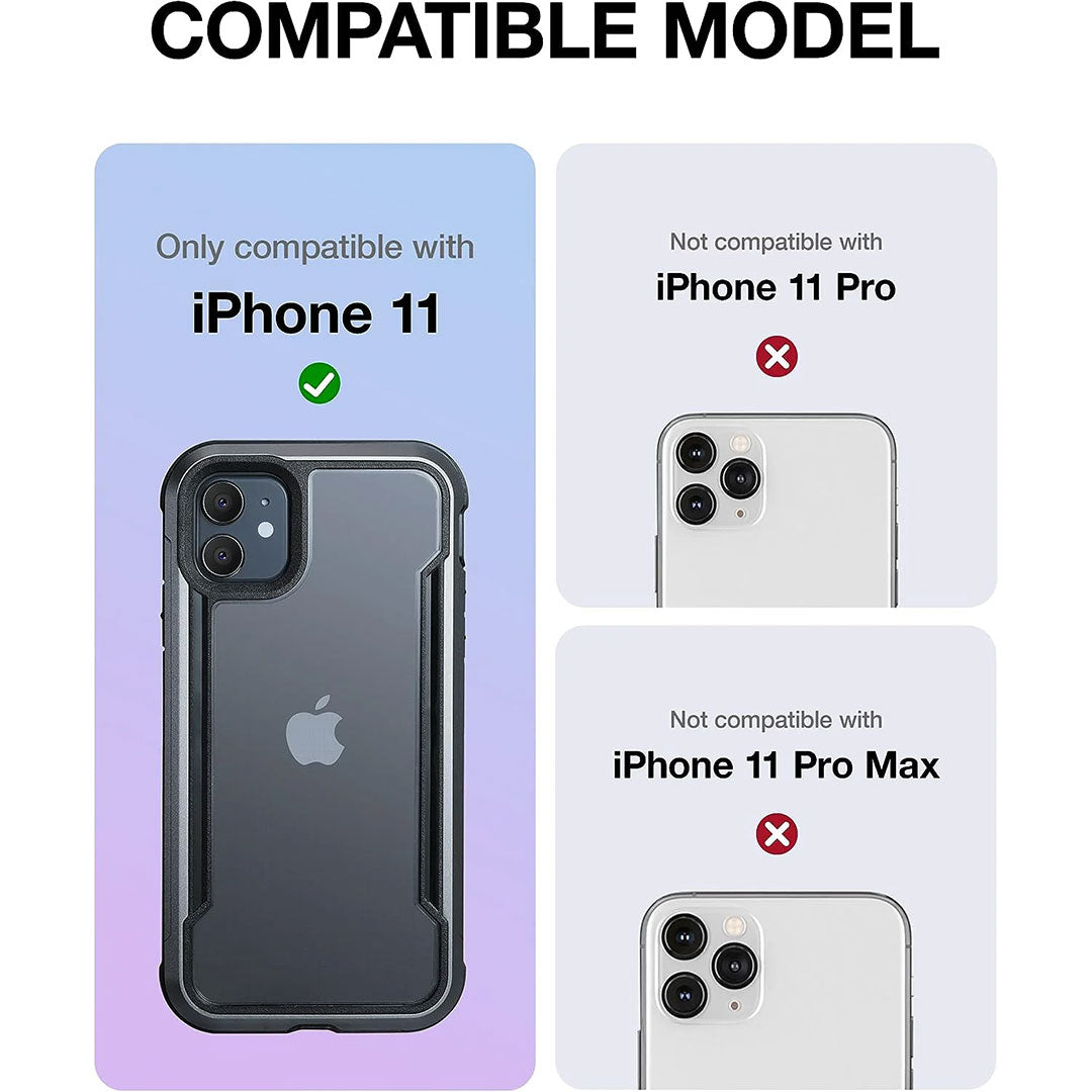 iPhone 11 Shockproof Protective Case - Grey