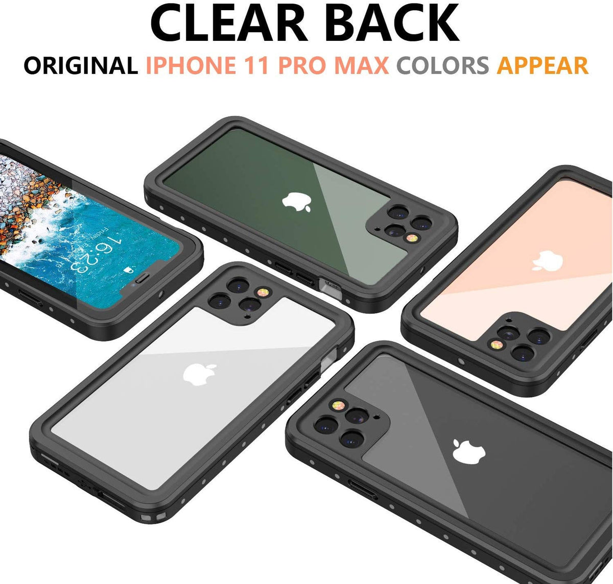 Waterproof Shockproof Dustproof Snowproof Case for iPhone 11 Pro Max