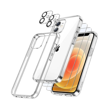 3 in 1 Combo - Case, Screen Protector & Camera Lens Protector for iPhone 12