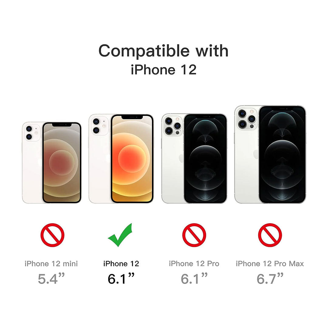 3 in 1 Combo - Case, Screen Protector & Camera Lens Protector for iPhone 12 *Free Shipping*