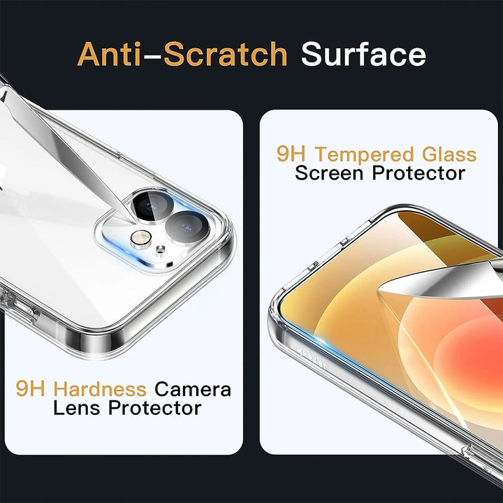 3 in 1 Combo - Case, Screen Protector & Camera Lens Protector for iPhone 12 *Free Shipping*