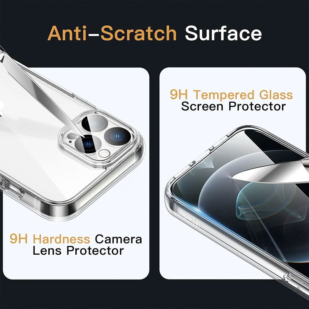 3 in 1 Combo - Case, Screen Protector & Camera Lens Protector for iPhone 12 Pro Max 