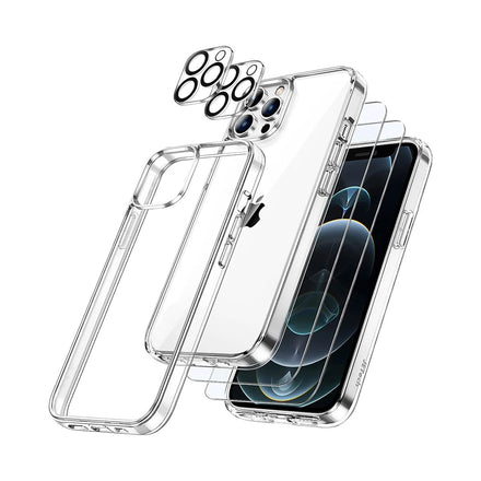 3 in 1 Combo - Case, Screen Protector & Camera Lens Protector for iPhone 12 Pro