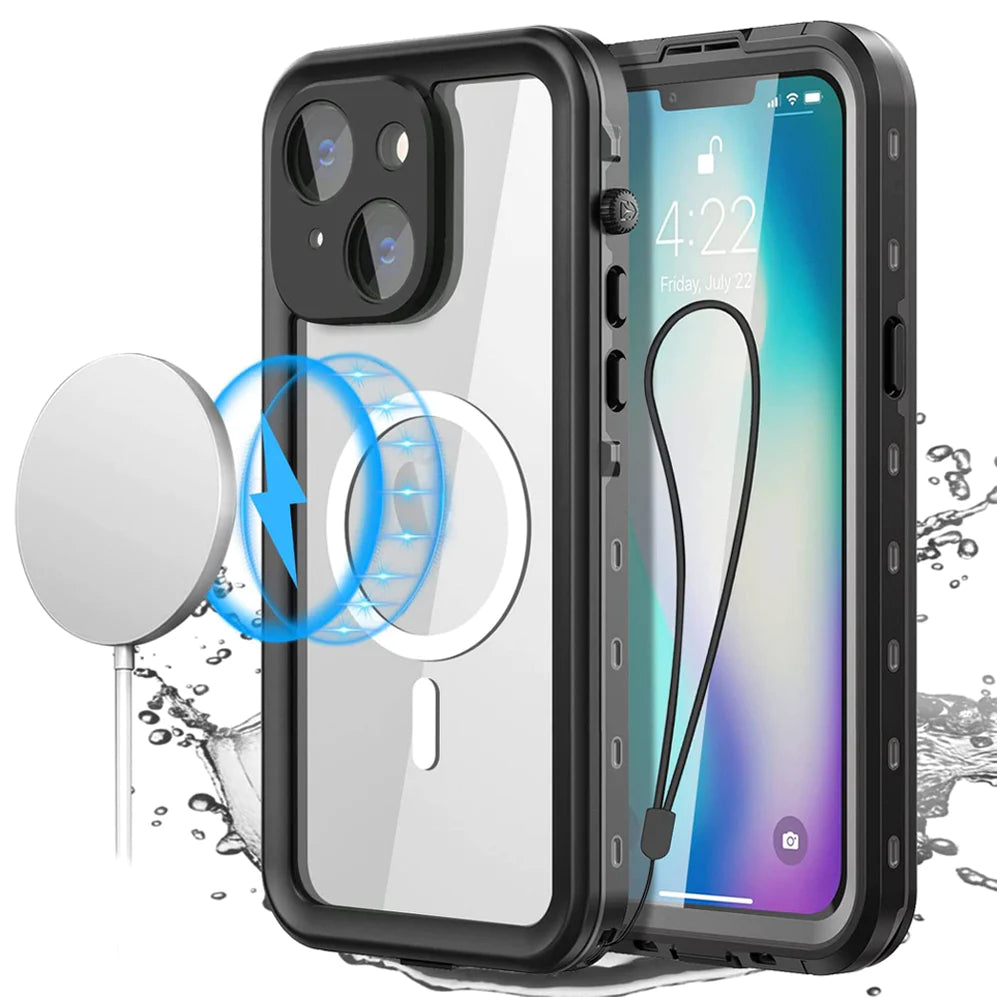 iPhone 14 6.1 Redpepper DOT+ Magsafe Series Waterproof Case - Black
