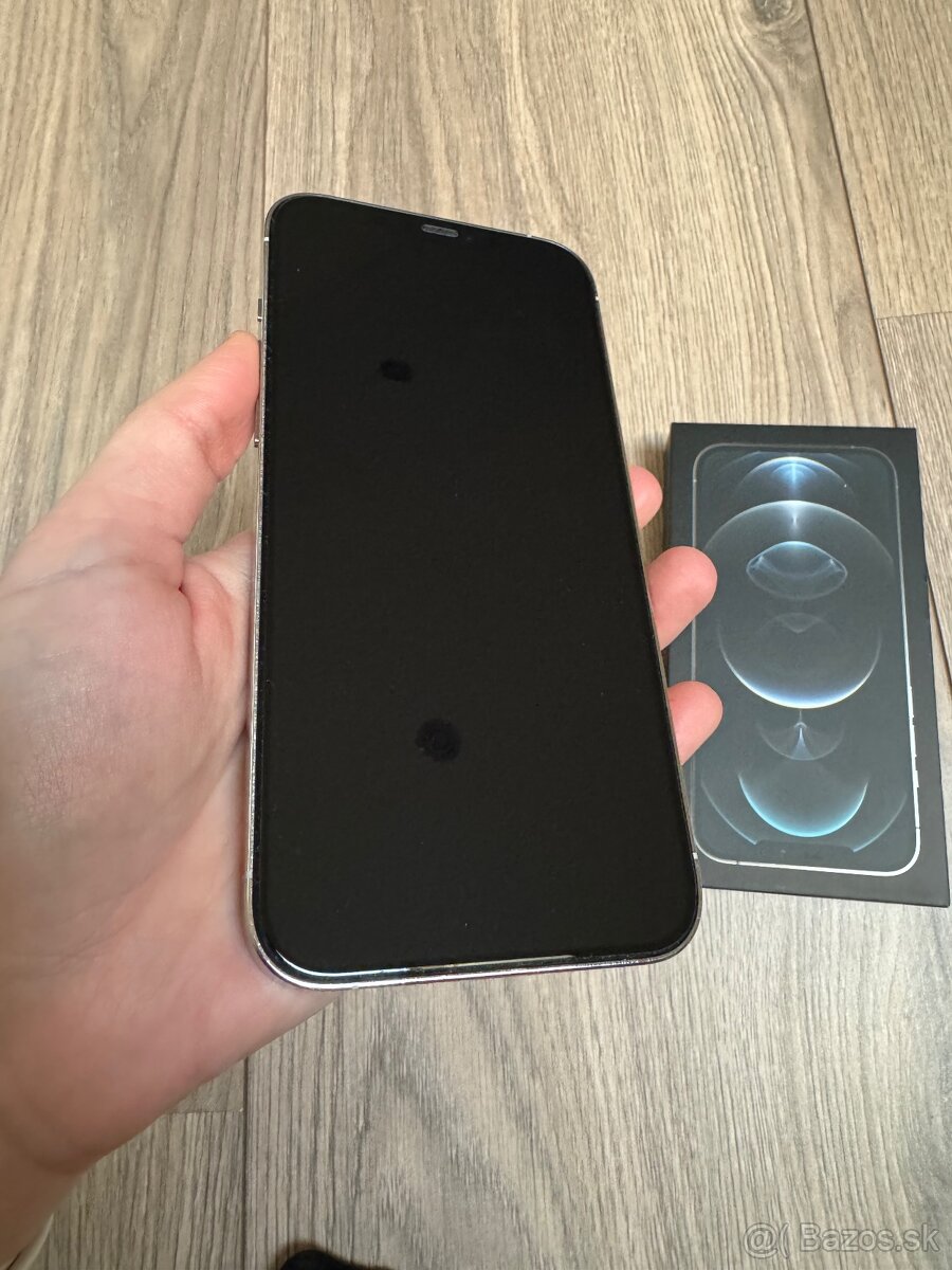 Apple iPhone 12 Pro Max 128GB White 5G (As New) Apple Box, New Case, Screen Protector
