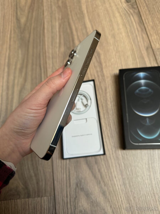 Apple iPhone 12 Pro Max 128GB White 5G (As New) Apple Box, New Case, Screen Protector & Shipping