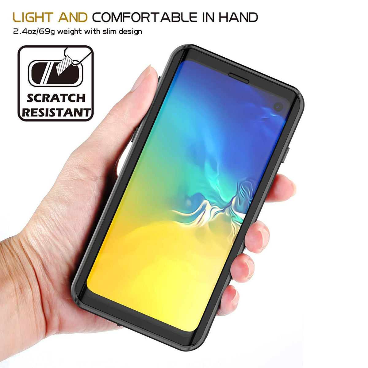 RedPepper Waterproof, Shockproof, Dustproof Full Cover for Samsung Galaxy S10