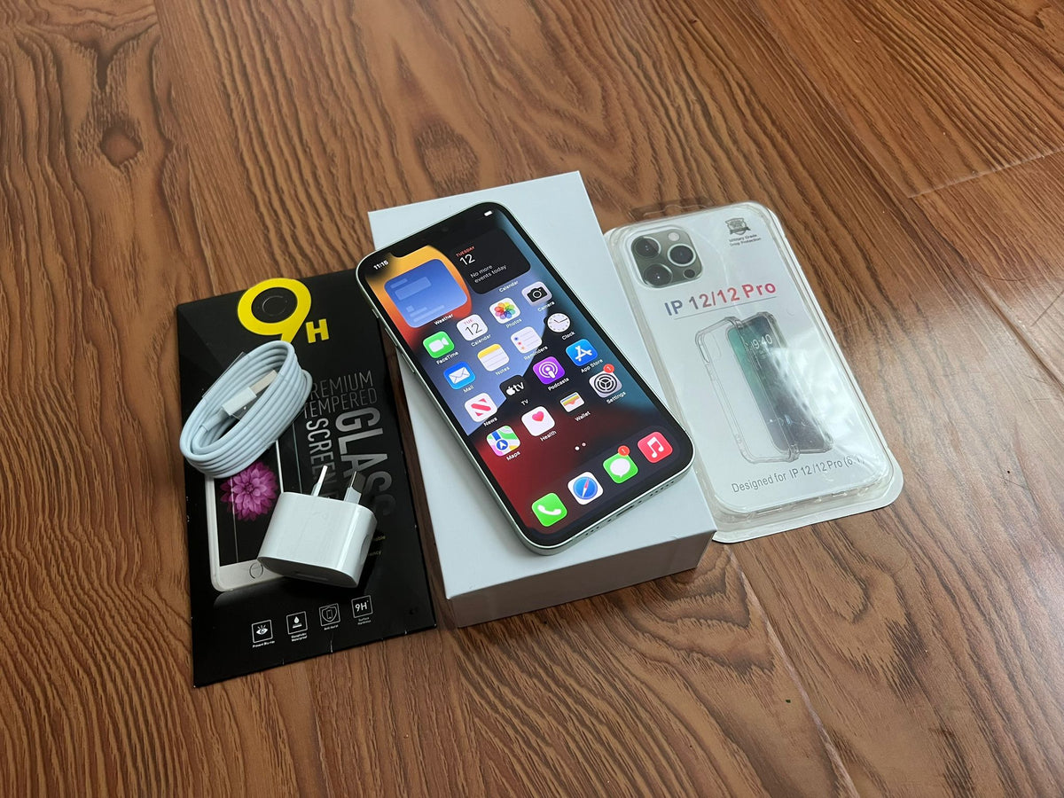 Apple iPhone 12 64GB Green - New Battery, Case, Screen Protector (Fair)