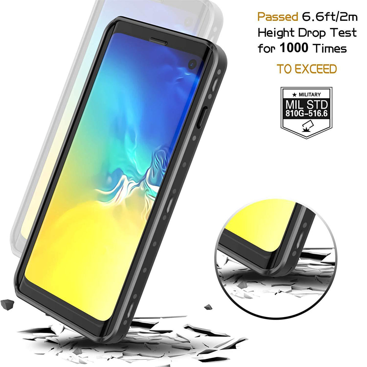 RedPepper Waterproof, Shockproof, Dustproof Full Cover for Samsung Galaxy S10 Plus