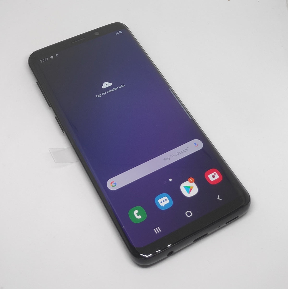 Samsung Galaxy S9 64GB Black (Good) with Case, Glass Protector