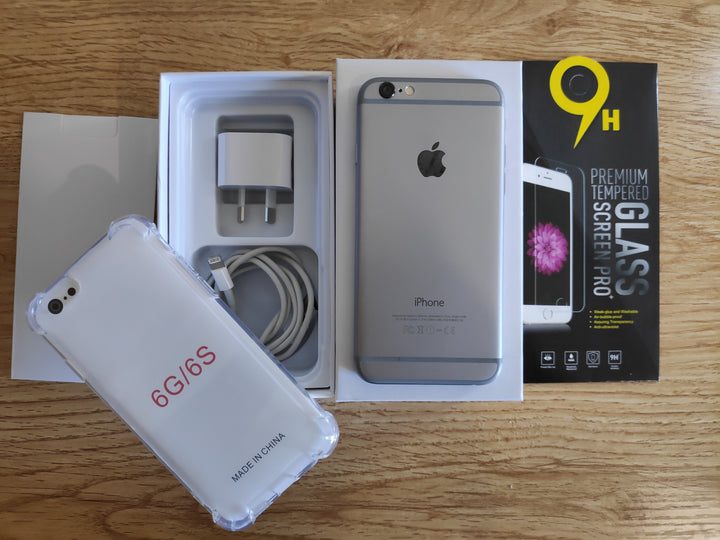 Apple iPhone 6 16GB Space Grey (Good) Case, Screen Protector & Shipping