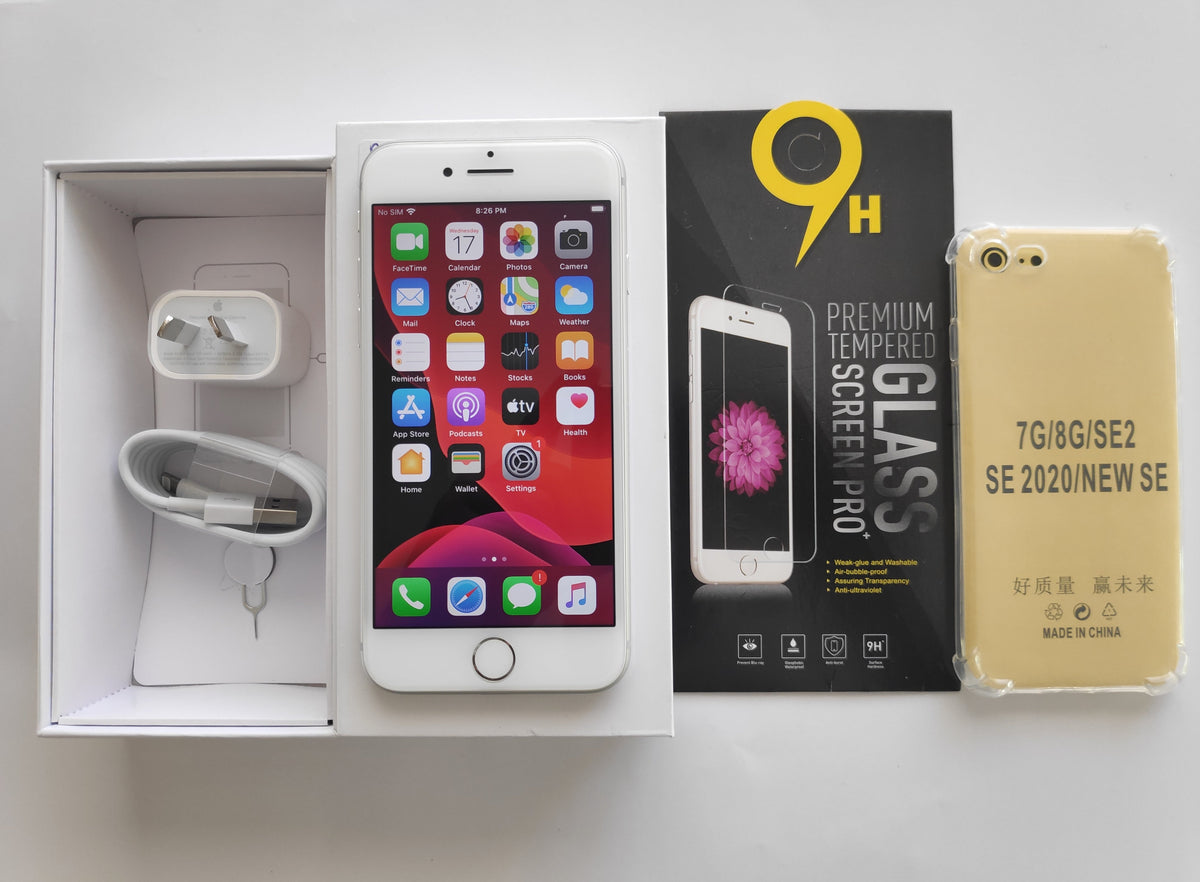 Apple iPhone 8 64GB White - Good Battery, Case, Screen Protector (As New)