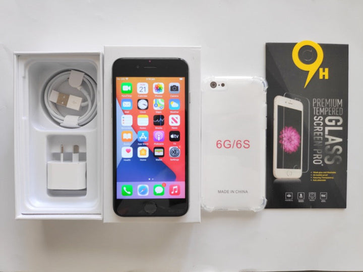 Apple iPhone 6S 32GB Space Grey (Excellent) New Case, Screen Protector & Shipping
