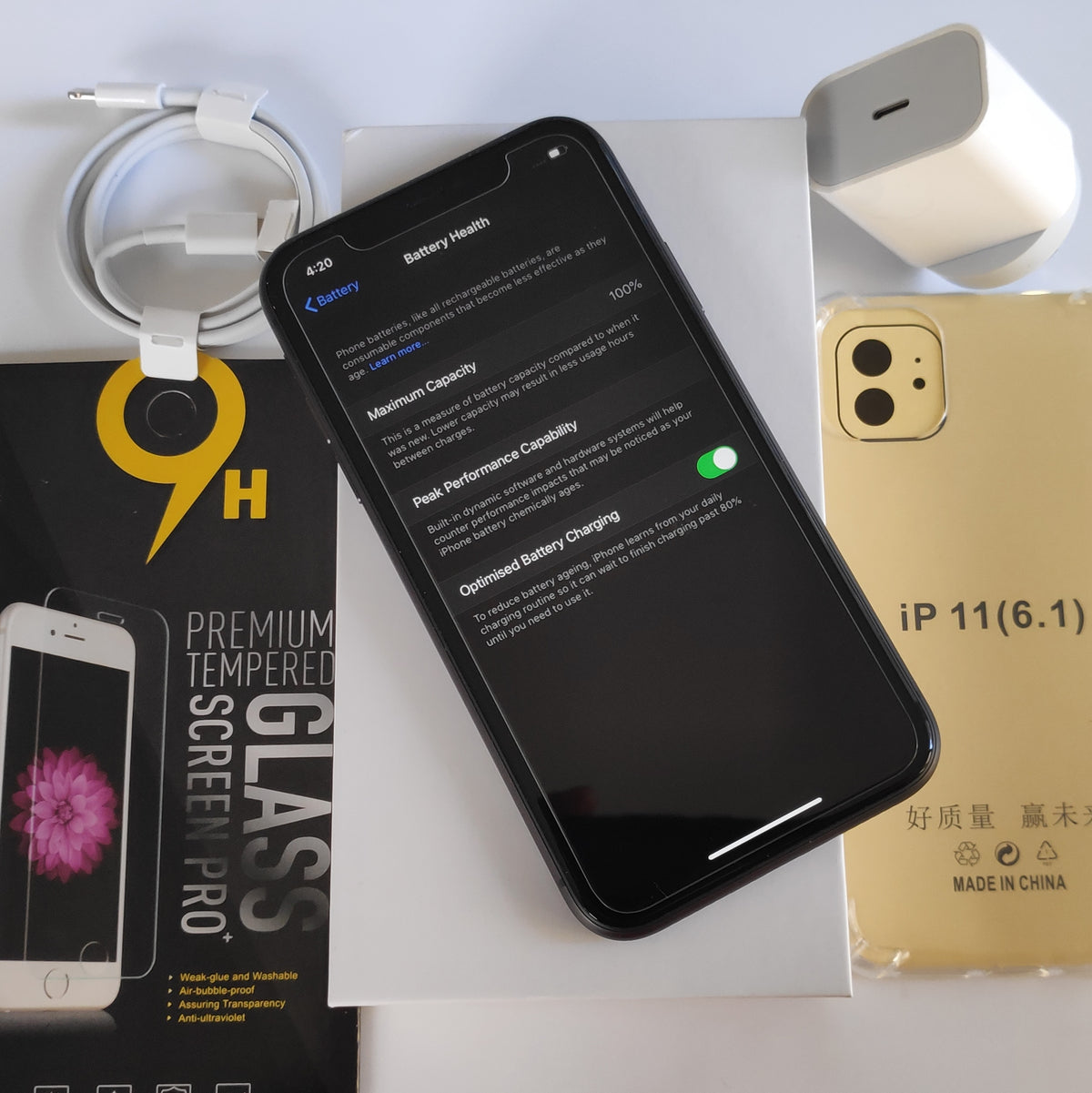 Apple iPhone 11 128GB Black - New Battery, Case & Screen Protector (As New)