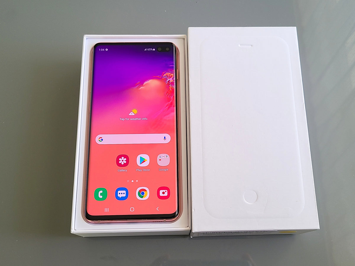 Samsung Galaxy S10 128GB 8GB Flamingo Pink SM-G973U - New Case, Glass Screen Protector (As New)