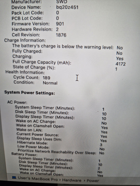 Apple MacBook Pro 13 inch 2020 Intel i7 32GB RAM 512GB SSD A2251 (As New) Pre-owned