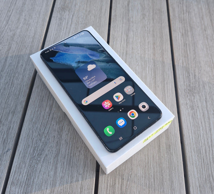 Samsung Galaxy S21 Plus 5G 128GB 8GB Black SM-G996U - New Case, Screen Protector (Fair)