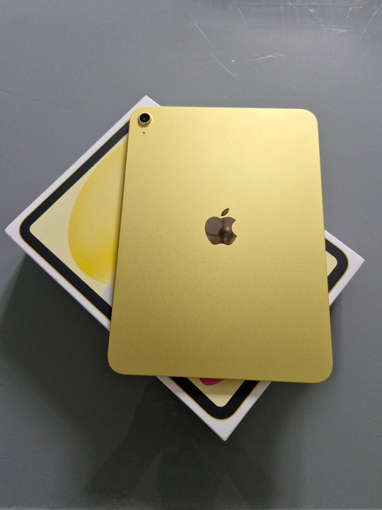 Apple iPad 11 inch A16 Chip Yellow Back View Like New Condition