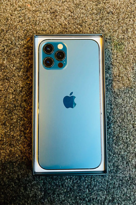 Apple iPhone 12 Pro 128GB Blue - 100% New Battery, Original Box (As New) Batt Msg