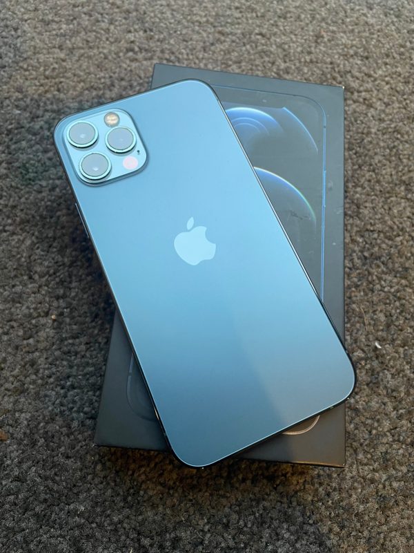 Apple iPhone 12 Pro 128GB Blue - 100% New Battery, Original Box (As New) Batt Msg