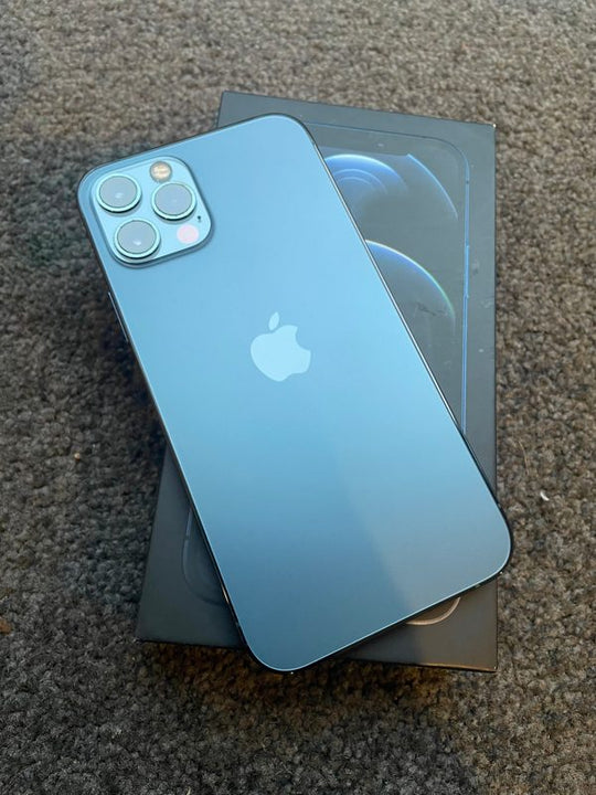 Apple iPhone 12 Pro 128GB Blue - 100% New Battery, Original Box (As New) Batt Msg