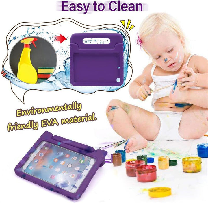 Shockproof Handle case with Stand for iPad Mini 1/2/3/4/5 with 7.9 inch Screen (Purple)
