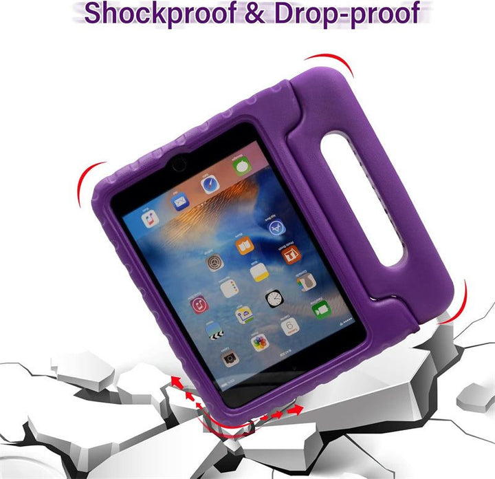 Shockproof Handle case with Stand for iPad Mini 1/2/3/4/5 with 7.9 inch Screen (Purple)