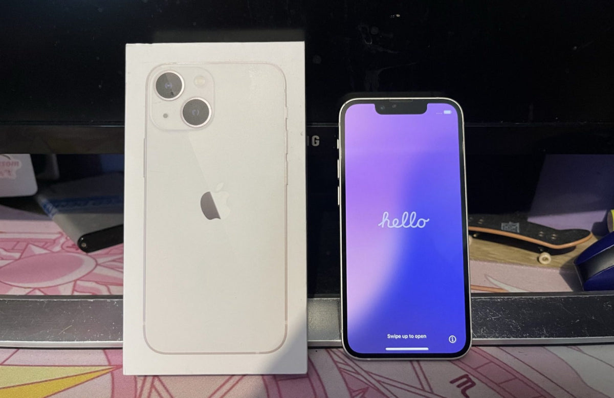 Apple iPhone 13 Mini 256GB 5G White - Original Box, New Case, Screen Protector(As New)