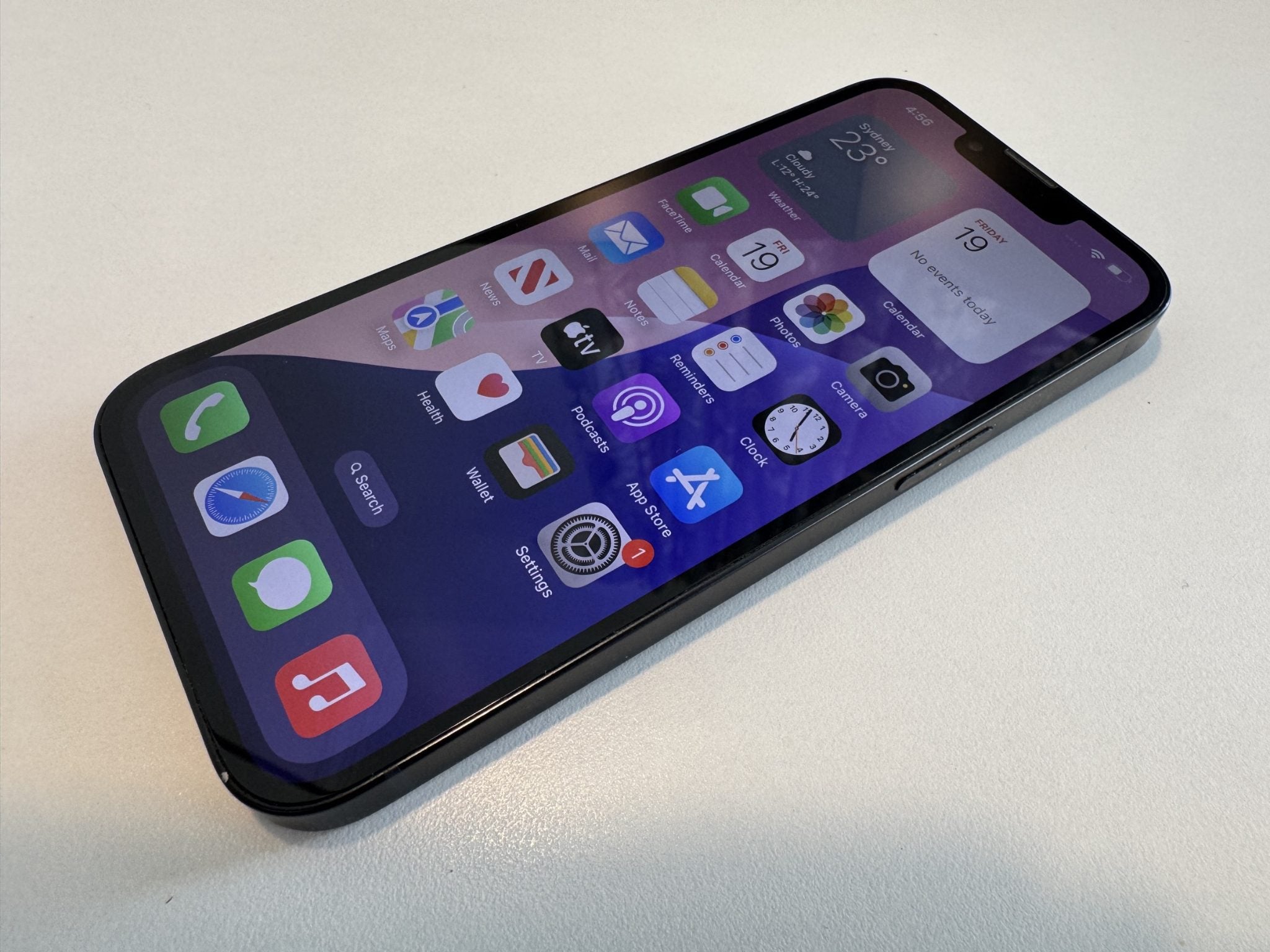 Apple iPhone 13 128GB 5G Midnight Black with Otterbox lock Case (As New)