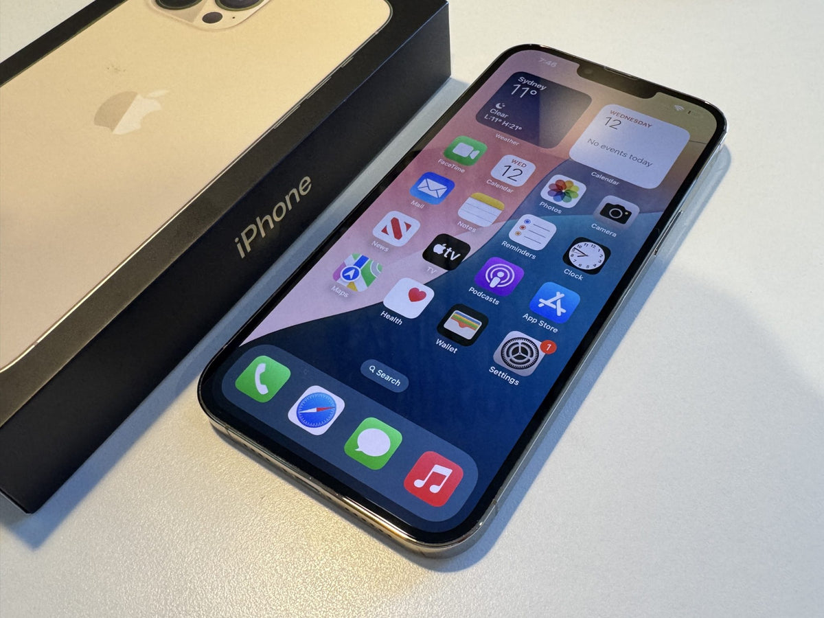 Apple iPhone 13 Pro Max 256GB Gold - Original Apple Box (As New)