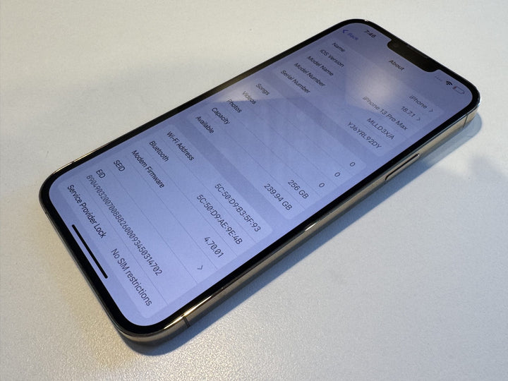 Apple iPhone 13 Pro Max 256GB Gold - Original Apple Box (As New)