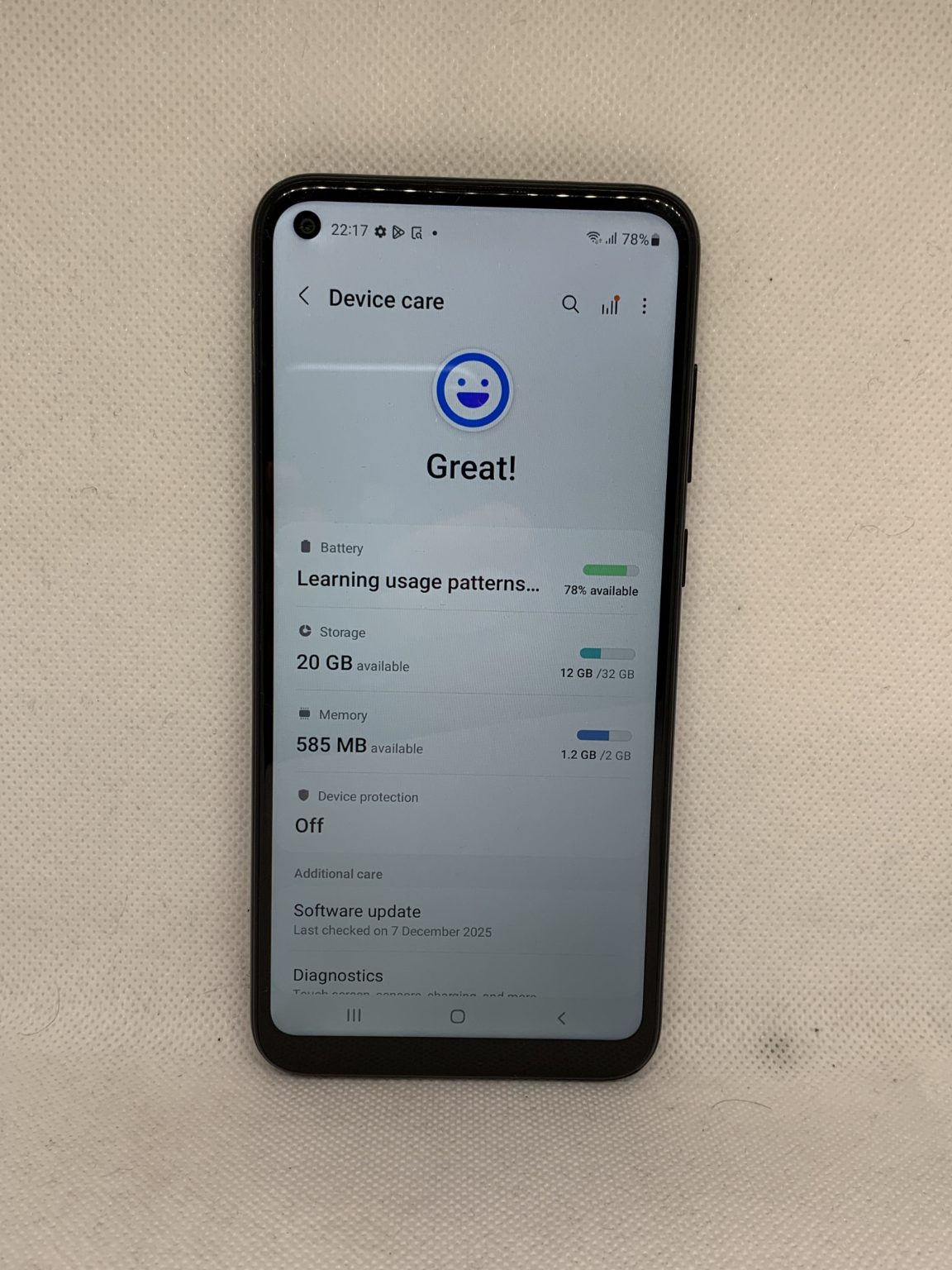 Samsung Galaxy A11 32GB Black Dual Sim (Fair) NZ Model SM-A115F/DS
