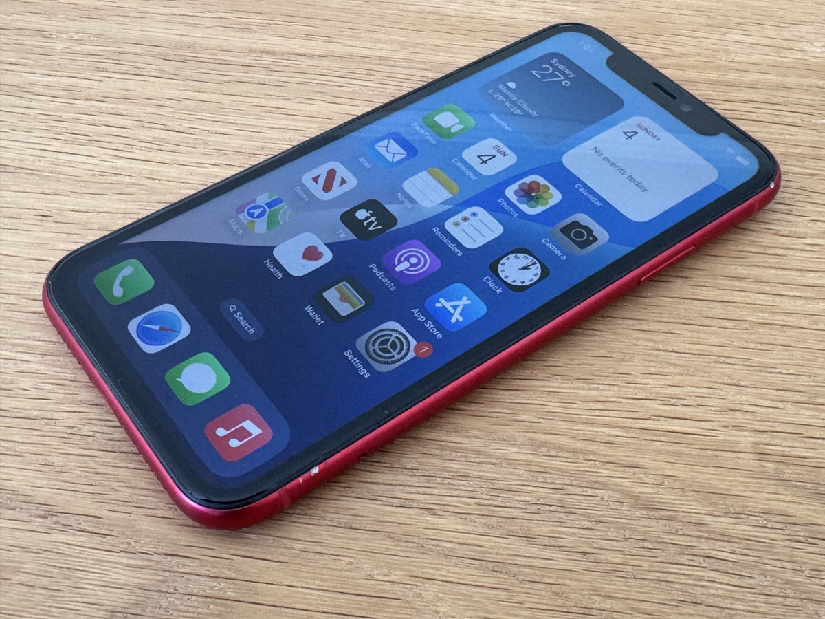 Apple iPhone 11 128GB Red - New Battery, Original Box (Grade B) Batt Msg