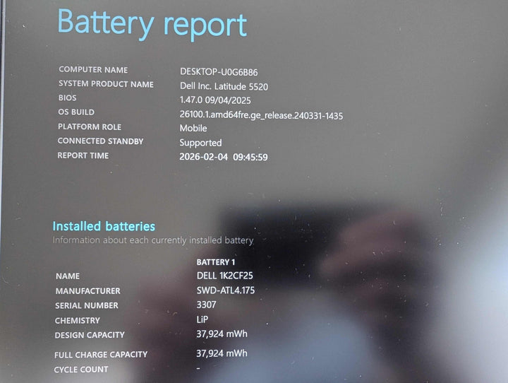 Dell Latitude 5520 Laptop 15.6-inch - Intel i5-1135G7 - 12GB RAM - 512GB SSD - Win11 Pro - Used