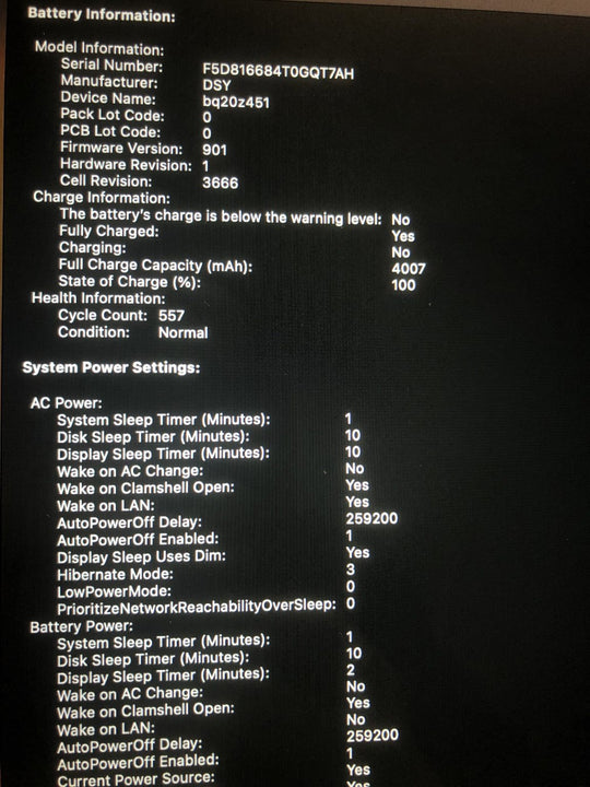 Apple MacBook Pro 13 inch 2017 Intel i5 8GB 256GB SSD A1708 (Battery Health 84%)